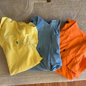 Lot of 3 Ralph Lauren polo large tall